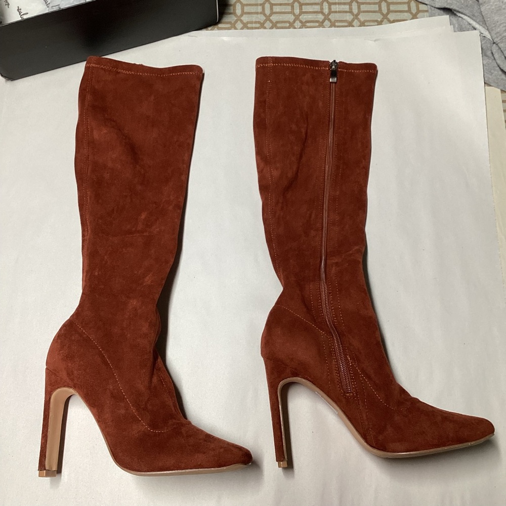 Lulu’s Loriah High Shaft Mid Calf Boot Sz 7 - Picture 3 of 7